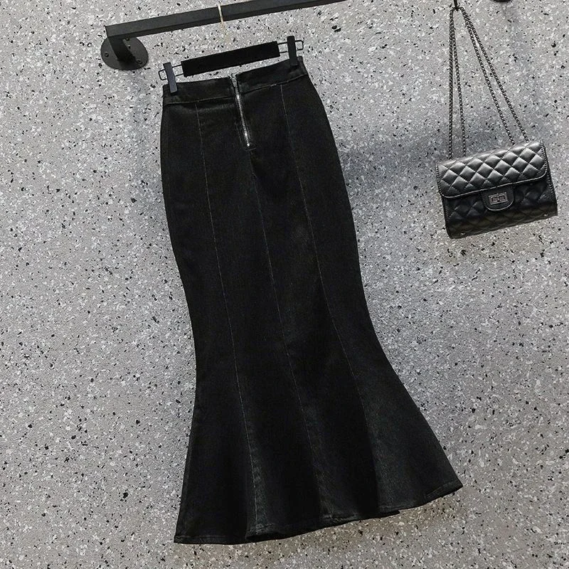 2024 Sexy Denim Mermaid Skirt Women Summer High Waist Split Long Skirts Woman Streetwear Hip-Wrap Midi Skirts Female
2024 Sexy Denim Mermaid Skirt Women Summer High Waist Split Long Skirts Woman Streetwear Hip-Wrap Midi Skirts Female