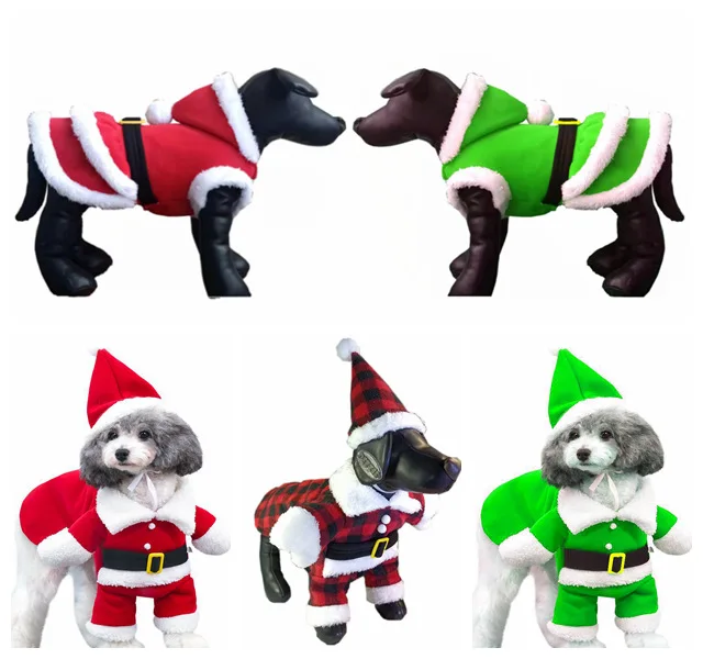 Pet Funny Clothes Xmas Clothing Warm Fleece Coat Puppy Dog Fashion Christmas Clothes Santa Claus Standing Costume New
Pet Funny Clothes Xmas Clothing Warm Fleece Coat Puppy Dog Fashion Christmas Clothes Santa Claus Standing Costume New