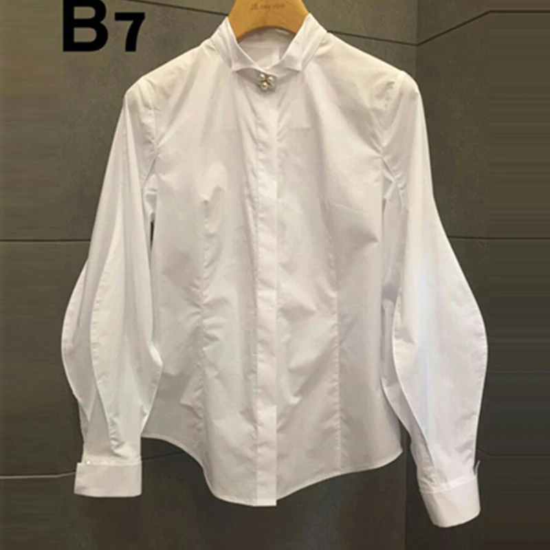 Pearl Beaded White Women Shirts Summer New 2022 Design Lantern Sleeved Loose Elegant Office Lady Outwear Coats Tops
Pearl Beaded White Women Shirts Summer New 2022 Design Lantern Sleeved Loose Elegant Office Lady Outwear Coats Tops