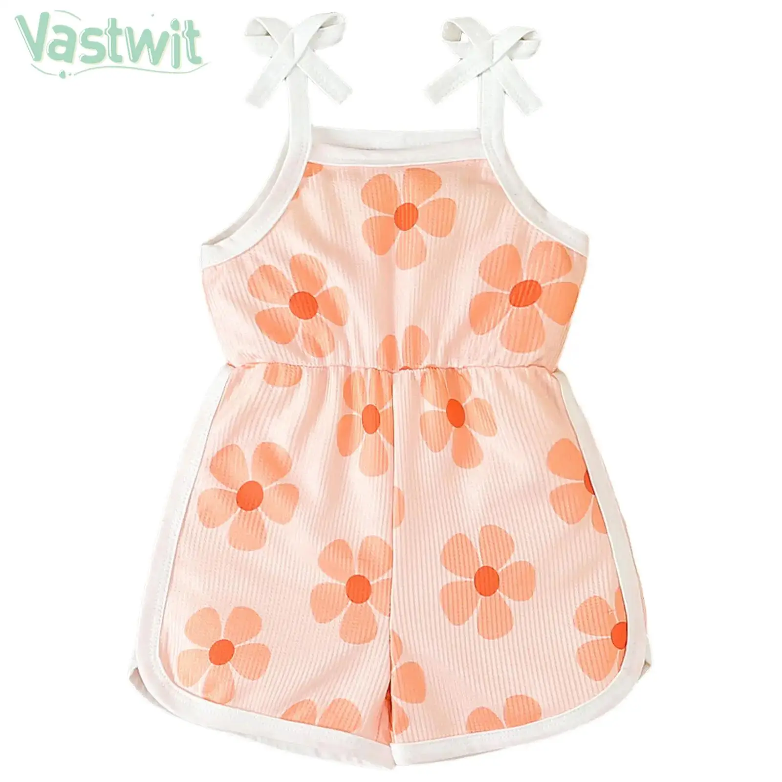 Little Girls Summer Casual Sweet Bodysuit Sleeveless Tie-Up Straps Romper Jumpsuit Homewear Daily School Beach Vacation Costume
Little Girls Summer Casual Sweet Bodysuit Sleeveless Tie-Up Straps Romper Jumpsuit Homewear Daily School Beach Vacation Costume