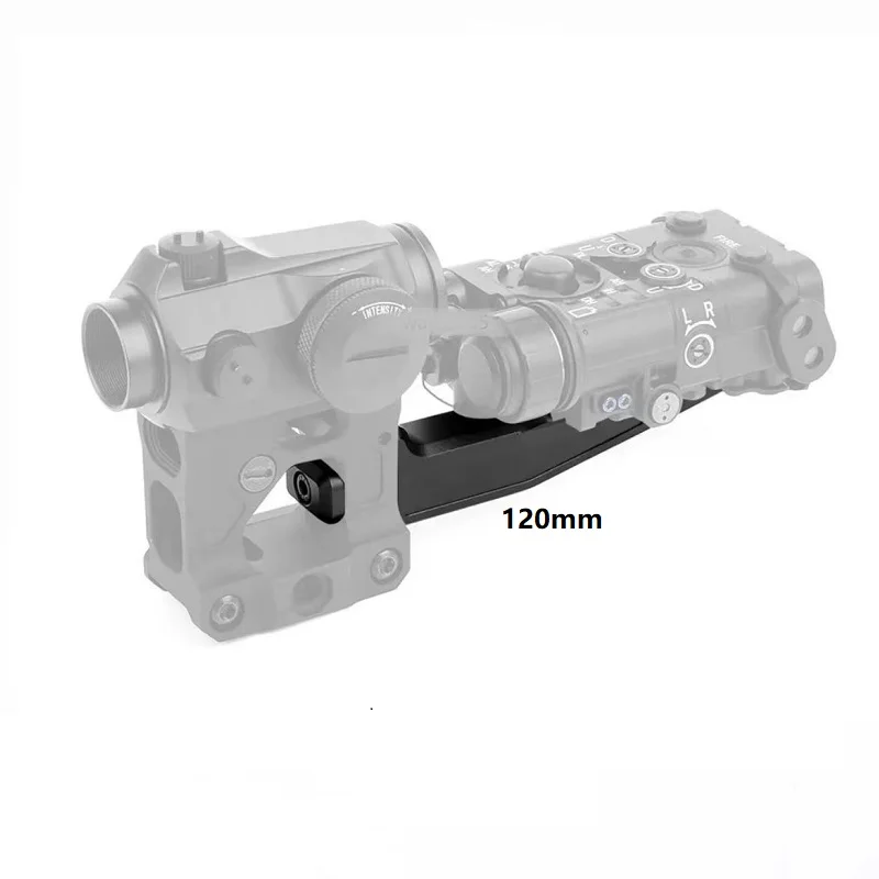 120MM Metal front end Guide Rail Bracket UNITY/HRF SHIFF UN Raised Base Front 20mm Rail T1/T2/PEQ15/NGAL/DBAL Indicator Base
120MM Metal front end Guide Rail Bracket UNITY/HRF SHIFF UN Raised Base Front 20mm Rail T1/T2/PEQ15/NGAL/DBAL Indicator Base