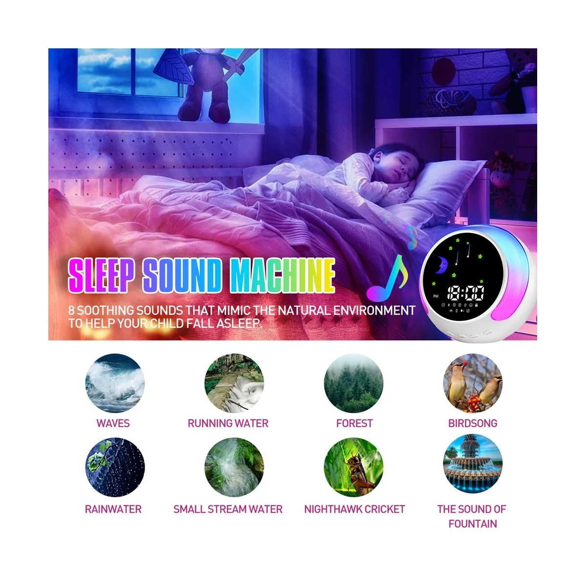 Alarm Clock , Kids Alarm Clock for Girls Sleep Trainer with Wake Up Light, Bluetooth Music Player&Digital Clock
Alarm Clock , Kids Alarm Clock for Girls Sleep Trainer with Wake Up Light, Bluetooth Music Player&Digital Clock