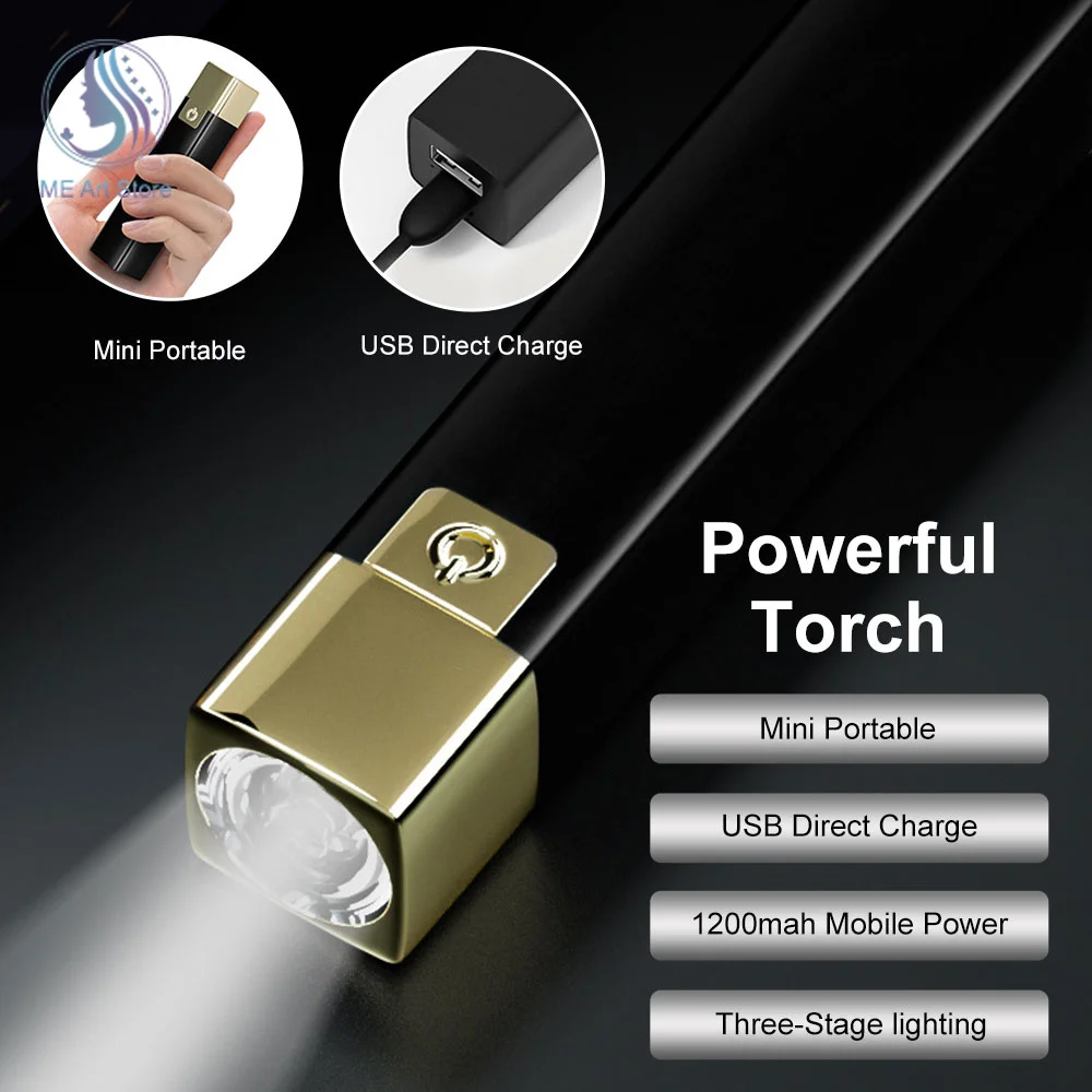 LED Flashlight USB Rechargeable 18650 Battery Mini Torch Power Bank Outdoor Lighting Flash Light for Night Riding Camping
LED Flashlight USB Rechargeable 18650 Battery Mini Torch Power Bank Outdoor Lighting Flash Light for Night Riding Camping