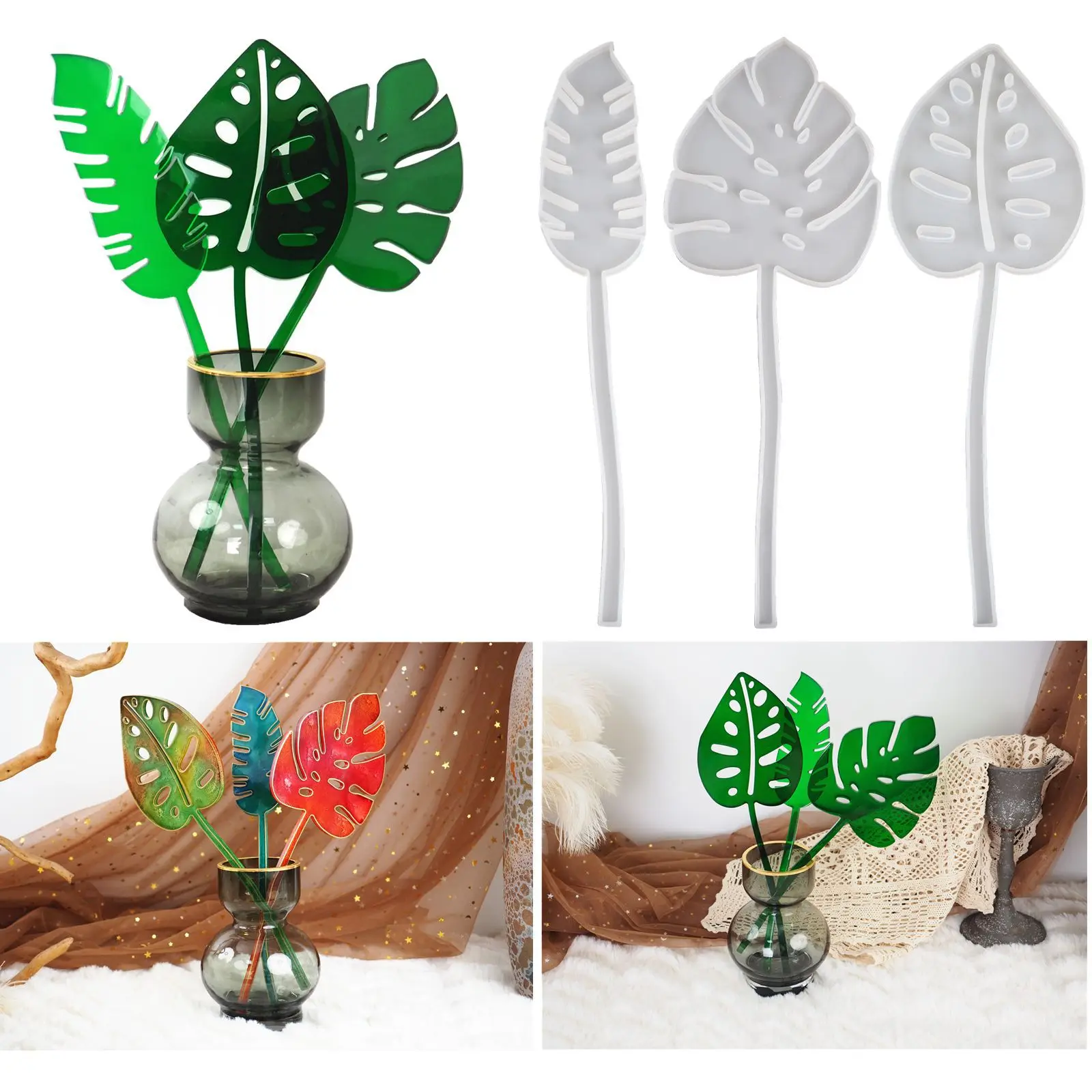 DIY Crystal Resin Silicone Mold Feather Leaf Flower Table Top Decoration Mirror Silicone Mould Set For DIY Resin Casting
DIY Crystal Resin Silicone Mold Feather Leaf Flower Table Top Decoration Mirror Silicone Mould Set For DIY Resin Casting