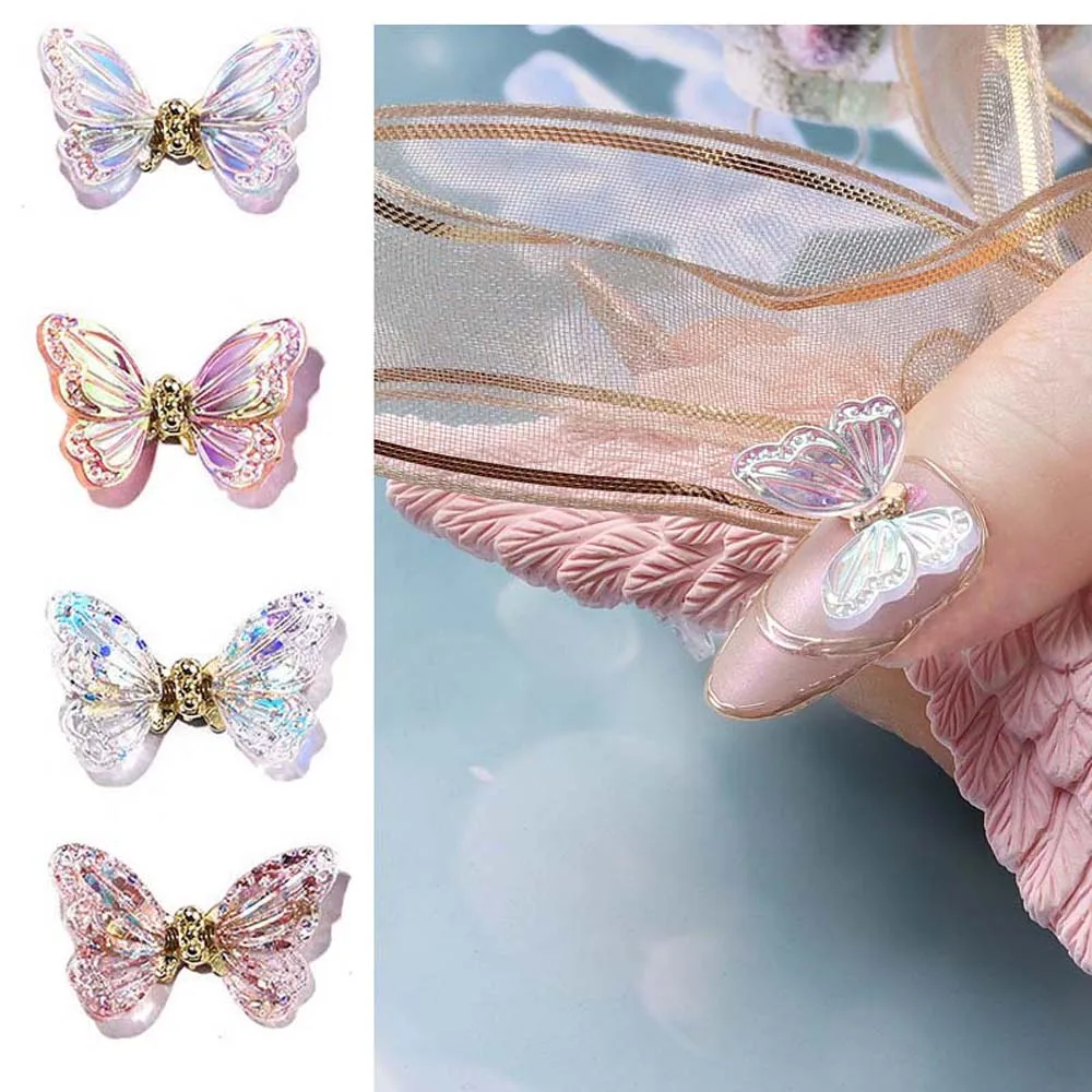 5pcs Resin Aurora Nail Art Parts 3D Flutter Shake Wings Spring Butterfly Nail Decor Parts DIY Decoration Nail Suppies
5pcs Resin Aurora Nail Art Parts 3D Flutter Shake Wings Spring Butterfly Nail Decor Parts DIY Decoration Nail Suppies