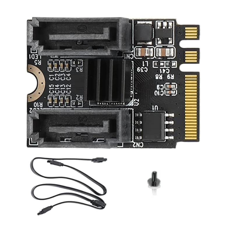 Плата расширения M2 к SATA, ключ A + E WIFI M.2 к SATA, карта адаптера жесткого диска без установки драйвера, чип JMB582
Плата расширения M2 к SATA, ключ A + E WIFI M.2 к SATA, карта адаптера жесткого диска без установки драйвера, чип JMB582
