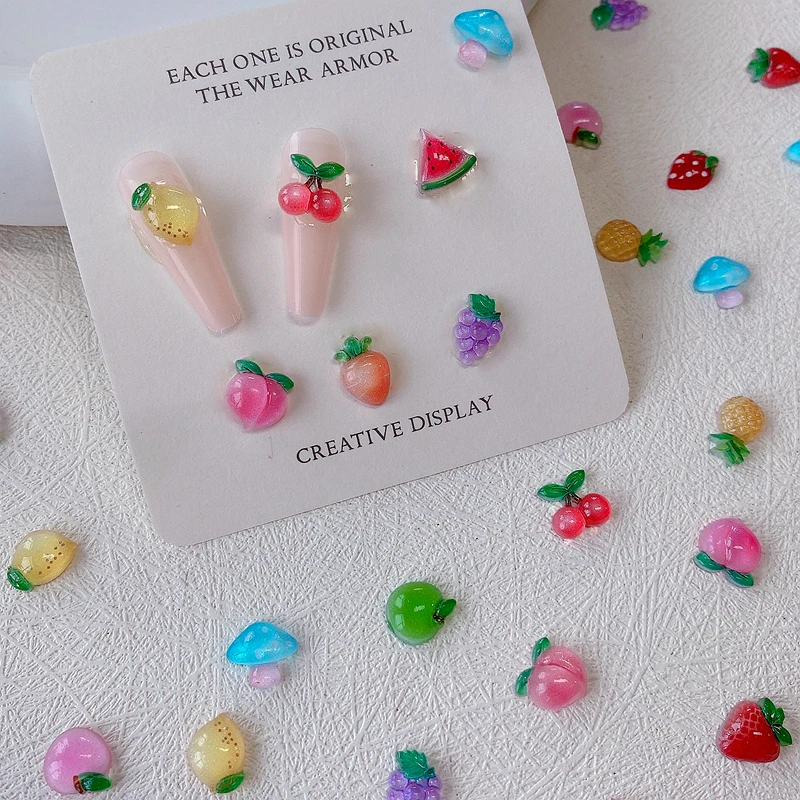 30PCS 3D Fruit Nail Art Charms Peach Cherry Strawberry Kawaii Accessories Summer Nail Decoration Design Supplies Material Tool
30PCS 3D Fruit Nail Art Charms Peach Cherry Strawberry Kawaii Accessories Summer Nail Decoration Design Supplies Material Tool