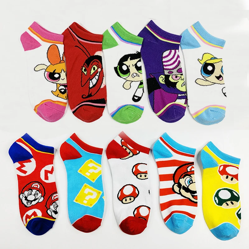 Kawaii The Powerpuff Girls Socks Cartoon Socks Pure Cotton Male Fashion Trend Tube Sock Boat socks Direct Selling Size 36-42
Kawaii The Powerpuff Girls Socks Cartoon Socks Pure Cotton Male Fashion Trend Tube Sock Boat socks Direct Selling Size 36-42