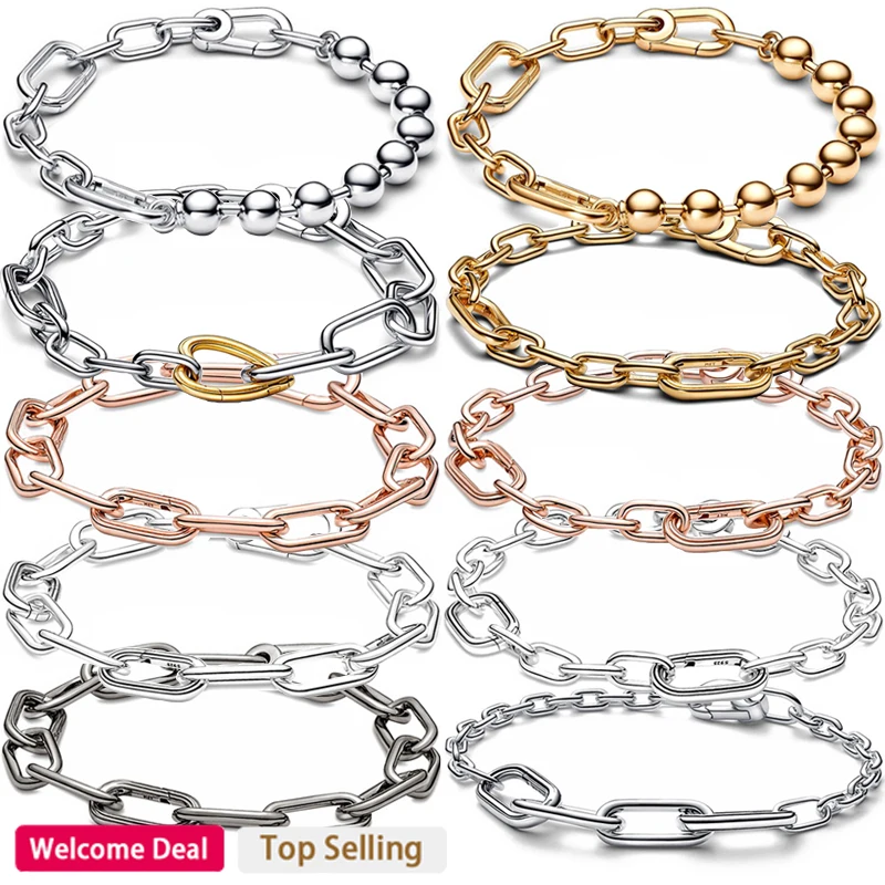 2023 New Women's ME Series Bicolor Heart Shaped Beaded Chain Sign Bracelet For Original DIY Charm Jewelry
2023 New Women's ME Series Bicolor Heart Shaped Beaded Chain Sign Bracelet For Original DIY Charm Jewelry