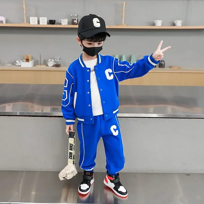 2023 Spring Autumn Kids Clothes Boysteen Sports Suit Boys Set tracksuits Children baseball Clothing Set 2pcs coat+Pants 2-10y
2023 Spring Autumn Kids Clothes Boysteen Sports Suit Boys Set tracksuits Children baseball Clothing Set 2pcs coat+Pants 2-10y
