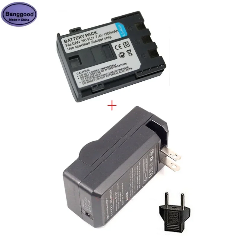 1200mAh NB-2LH NB2LH NB-2L NB2L Camera Battery + AC Charger For CANON G9 Rebel XTi G7 HV-20 ZR-850 S30 HV-40 350D 400D G7 G9 S30
1200mAh NB-2LH NB2LH NB-2L NB2L Camera Battery + AC Charger For CANON G9 Rebel XTi G7 HV-20 ZR-850 S30 HV-40 350D 400D G7 G9 S30