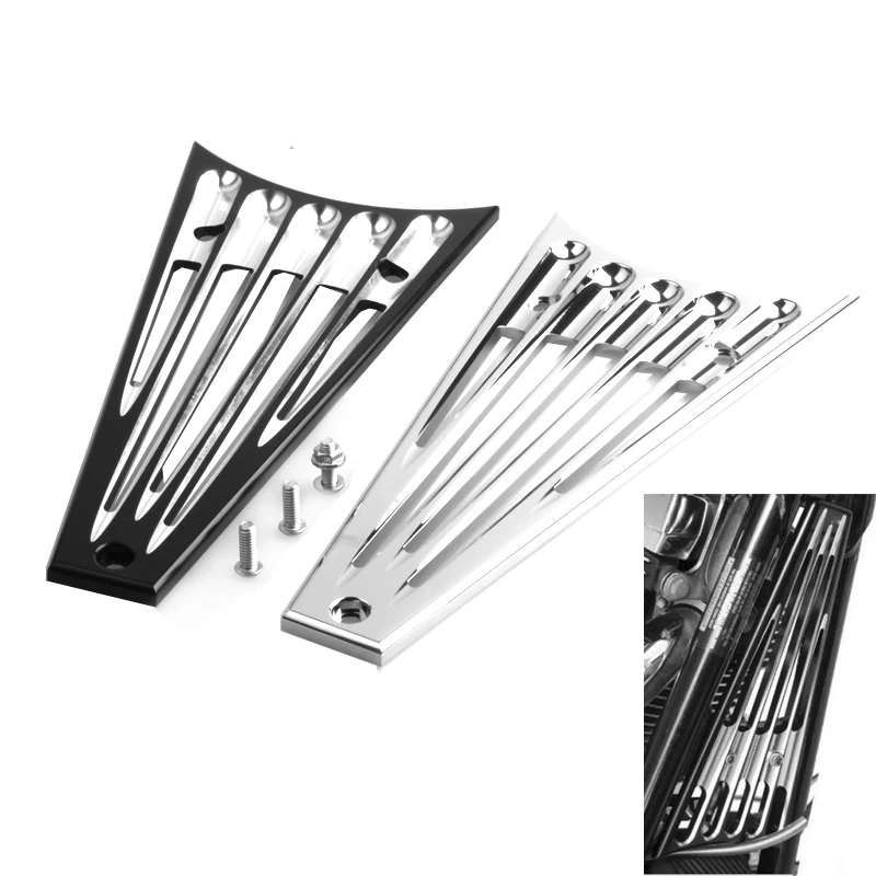 Motorcycle Black Chrome CNC Cut Frame Grille Cover for Harley Road King Street Glide 2014-2016
Motorcycle Black Chrome CNC Cut Frame Grille Cover for Harley Road King Street Glide 2014-2016