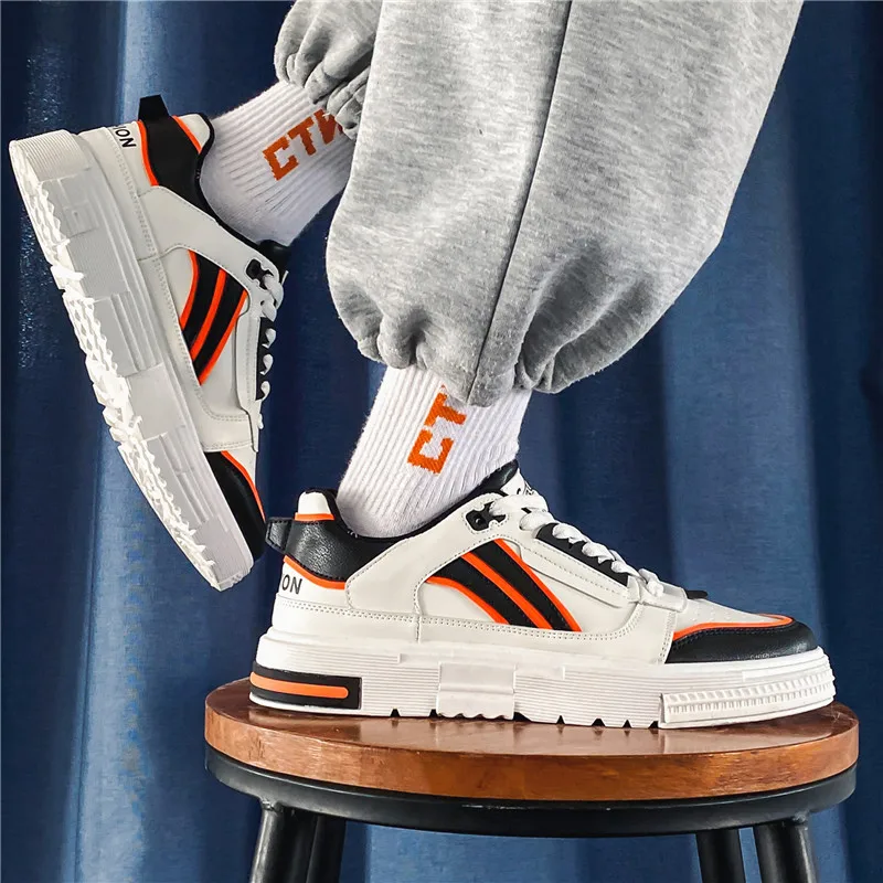 Men Breathable Sneakers Harajuku Style Mixed Color Fashion Skateboard Shoes New Wear Resistant Casual Designers Walking Shoes
Men Breathable Sneakers Harajuku Style Mixed Color Fashion Skateboard Shoes New Wear Resistant Casual Designers Walking Shoes