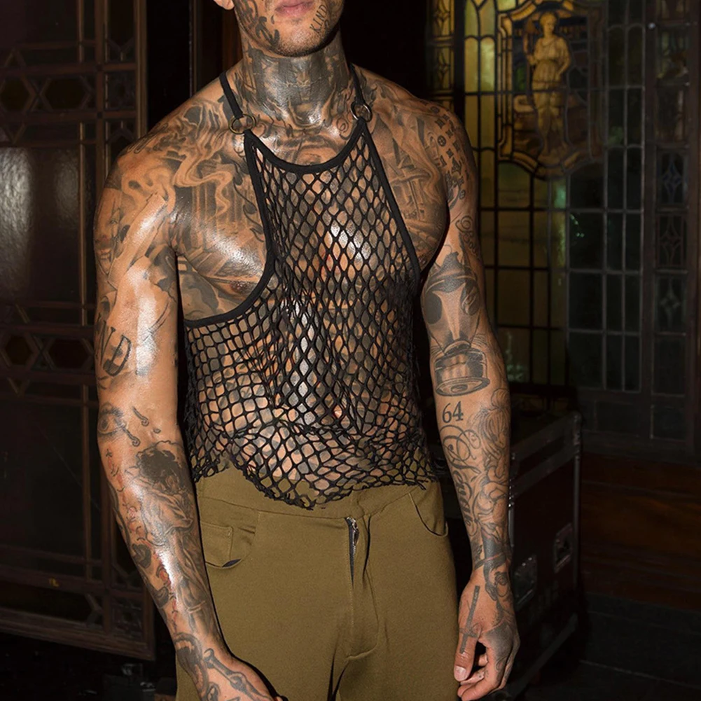 Mens Vest Mens Tops Fashion Vest Gym Mesh Muscle Perspective Polyester See Through Singlet Sleepwear Sleeveless
Mens Vest Mens Tops Fashion Vest Gym Mesh Muscle Perspective Polyester See Through Singlet Sleepwear Sleeveless