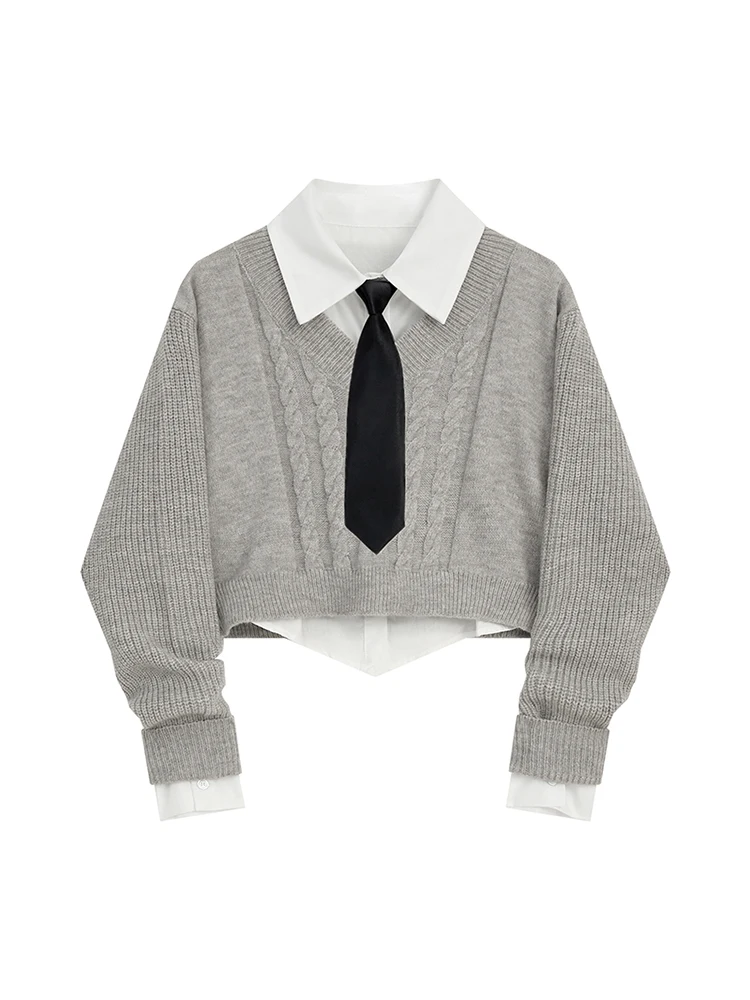 Preppy Style High Quality Fashion 2 Piece Set Women Office Lady Polo-Neck Blouses Cozy +Knit Waistcoat Warm All-Match Elegant
Preppy Style High Quality Fashion 2 Piece Set Women Office Lady Polo-Neck Blouses Cozy +Knit Waistcoat Warm All-Match Elegant