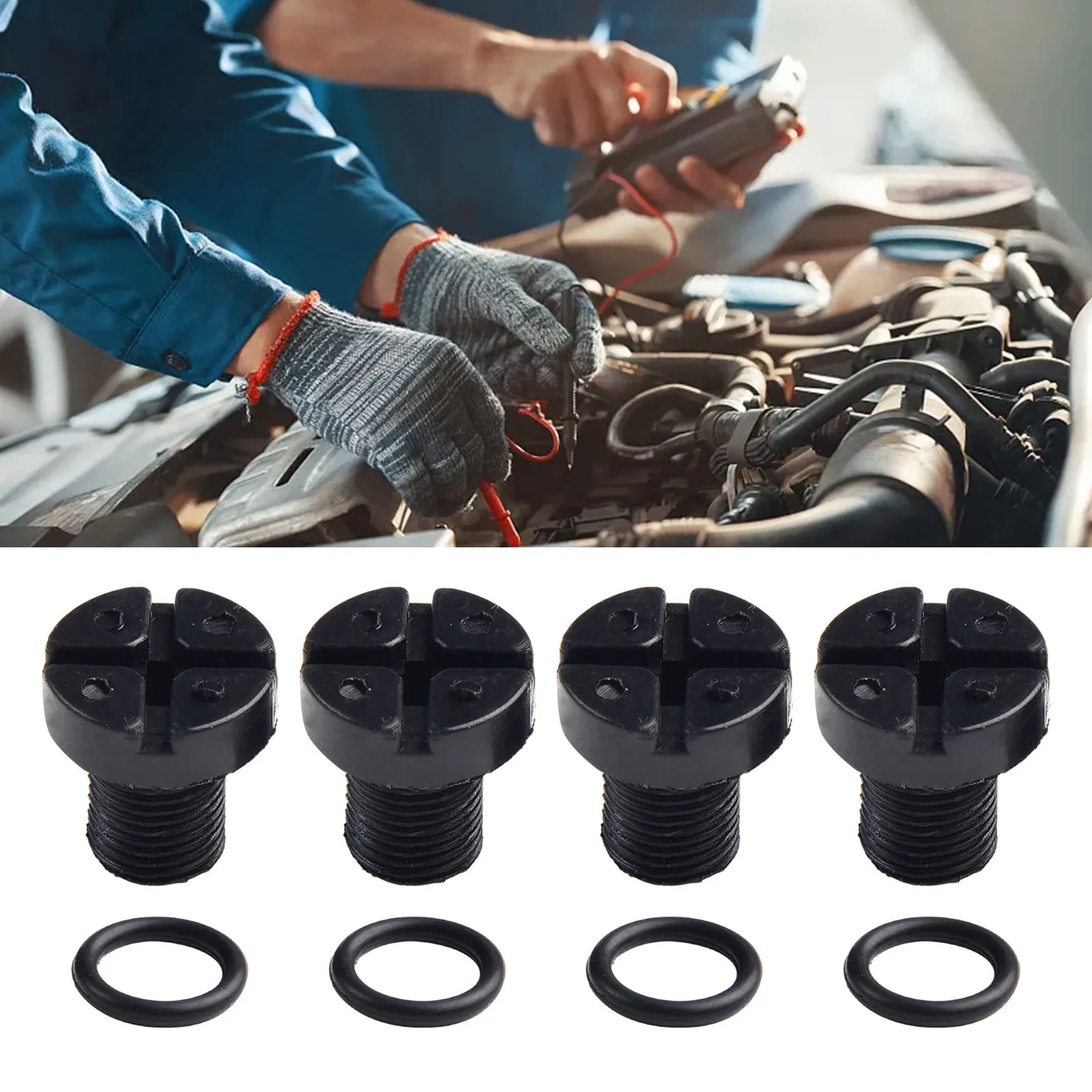4pcs Radiator Expansion Tank Bleed Screws For BMW 1 3 5 7 Series X3 17111712788 Tank Waterproof Screw Plug 17x10mm
4pcs Radiator Expansion Tank Bleed Screws For BMW 1 3 5 7 Series X3 17111712788 Tank Waterproof Screw Plug 17x10mm
