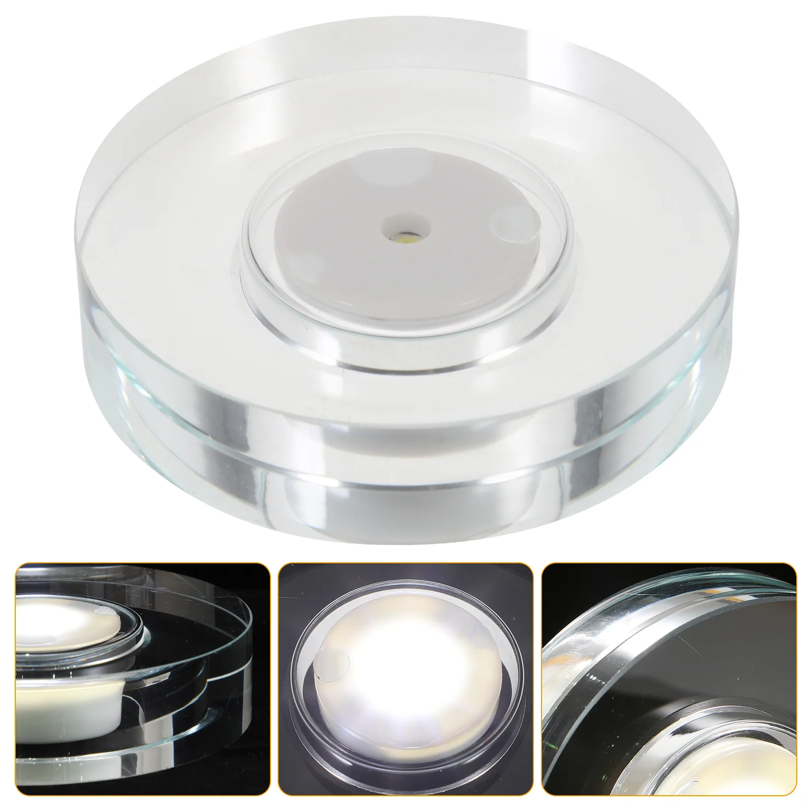 Rotating Lamp Holder LED Base for Acrylic Turntable Display Monitor Crystal Ball Stand Plastic
Rotating Lamp Holder LED Base for Acrylic Turntable Display Monitor Crystal Ball Stand Plastic