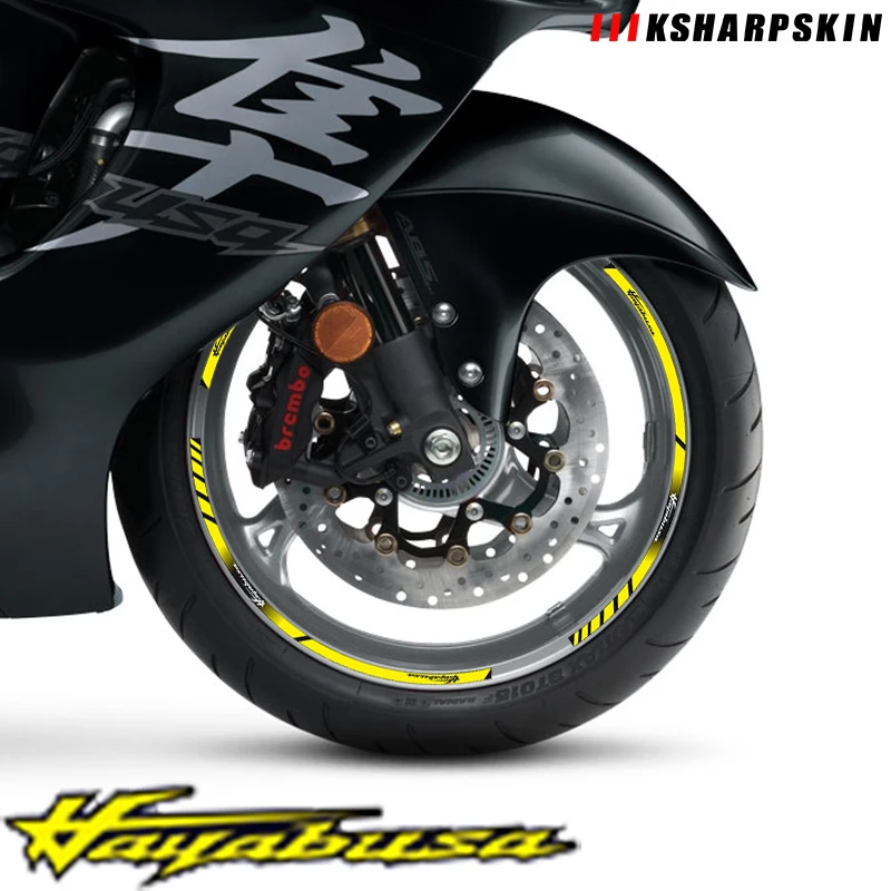Motorcycle tire inner ring reflective stripe stickers multicolor waterproof decals for SUZUKI HAYABUSA
Motorcycle tire inner ring reflective stripe stickers multicolor waterproof decals for SUZUKI HAYABUSA