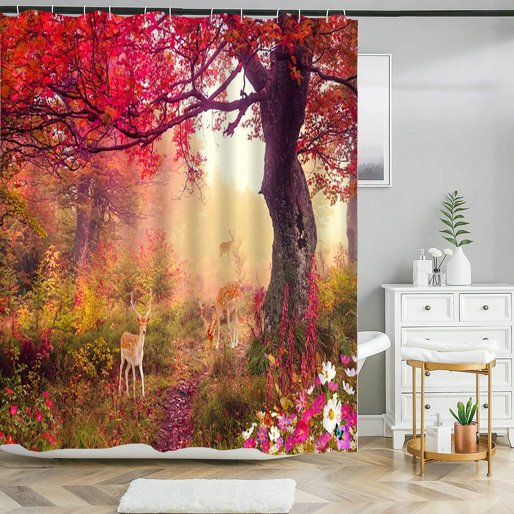 Autumn Fallen leaves Natural Forest Scenery Shower Curtain Waterproof Shower Curtains Hanging Bathroom Curtains For Home Decor
Autumn Fallen leaves Natural Forest Scenery Shower Curtain Waterproof Shower Curtains Hanging Bathroom Curtains For Home Decor