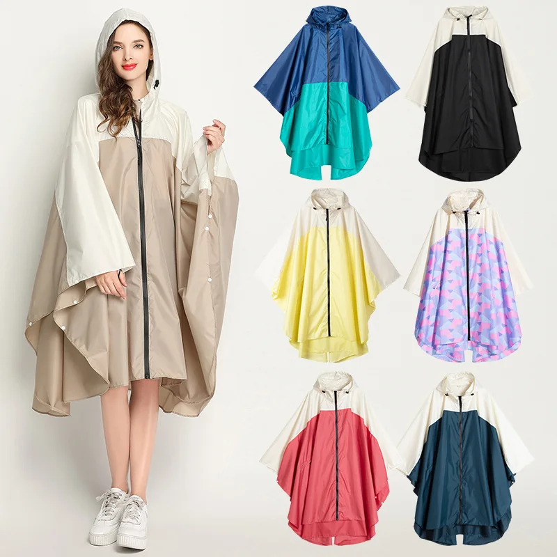 1pc EVA Raincoat Women with Hat Zipper Slicker Poncho Rainwear Stylish Long Style Waterproof Environmental Rain Jacket
1pc EVA Raincoat Women with Hat Zipper Slicker Poncho Rainwear Stylish Long Style Waterproof Environmental Rain Jacket