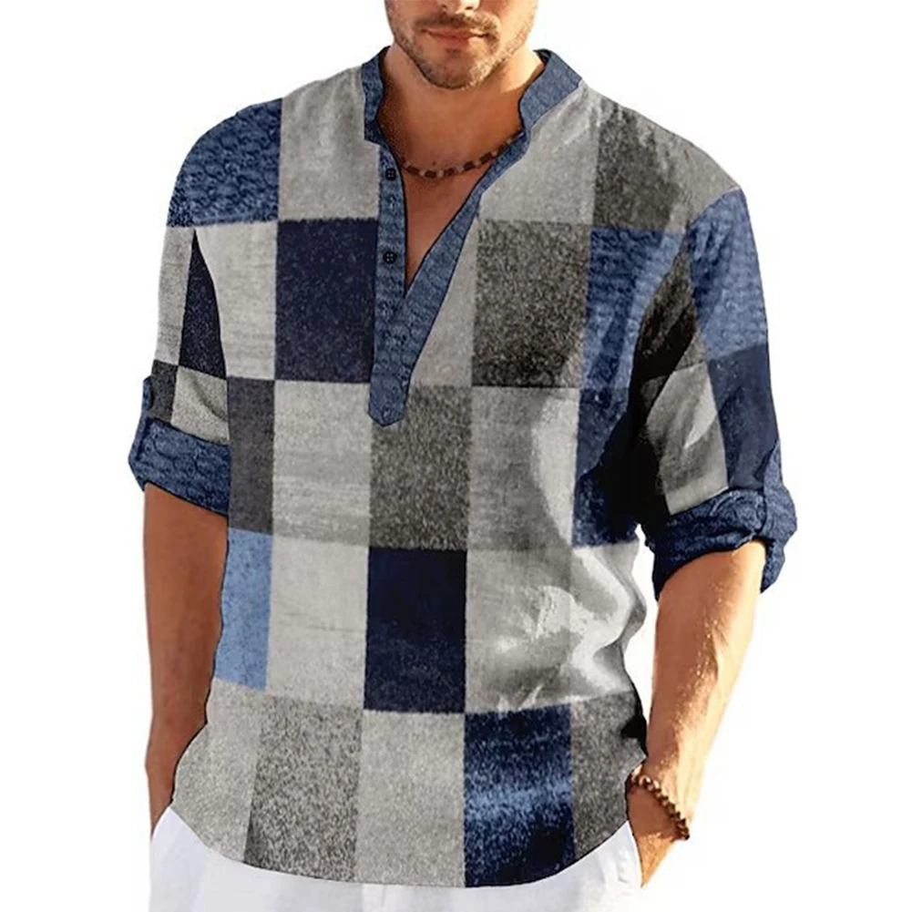 Tops T Shirt Outdoor Vacation Men Shirt Slight Stretch Stand Collar V Neck 3D Print Blouse Casual Colorblock Fashion
Tops T Shirt Outdoor Vacation Men Shirt Slight Stretch Stand Collar V Neck 3D Print Blouse Casual Colorblock Fashion