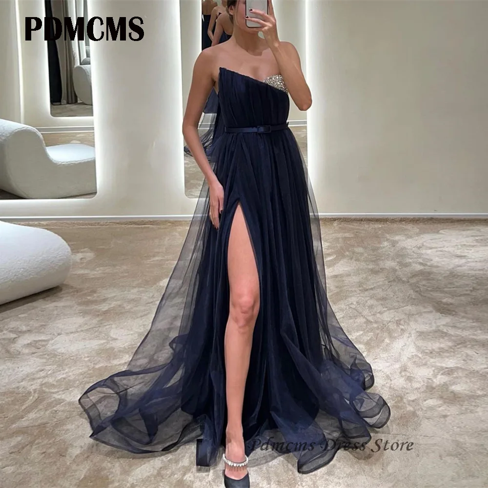 PDMCMS Elegant Sweetheart Beads Tulle Prom Dresses Women Belt Split Shiny Arabic Formal Evening Gowns Party Occasion Bespoke
PDMCMS Elegant Sweetheart Beads Tulle Prom Dresses Women Belt Split Shiny Arabic Formal Evening Gowns Party Occasion Bespoke
