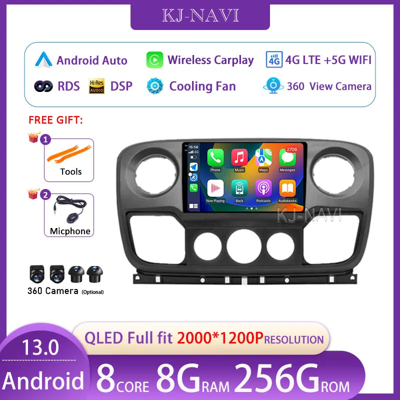 Для Nissan NV400 Opel Movano Renault Master III 3 2010 - 2019 автомобильный мультимедийный плеер Радио беспроводной Carplay Android 13 видео GPS
Для Nissan NV400 Opel Movano Renault Master III 3 2010 - 2019 автомобильный мультимедийный плеер Радио беспроводной Carplay Android 13 видео GPS
