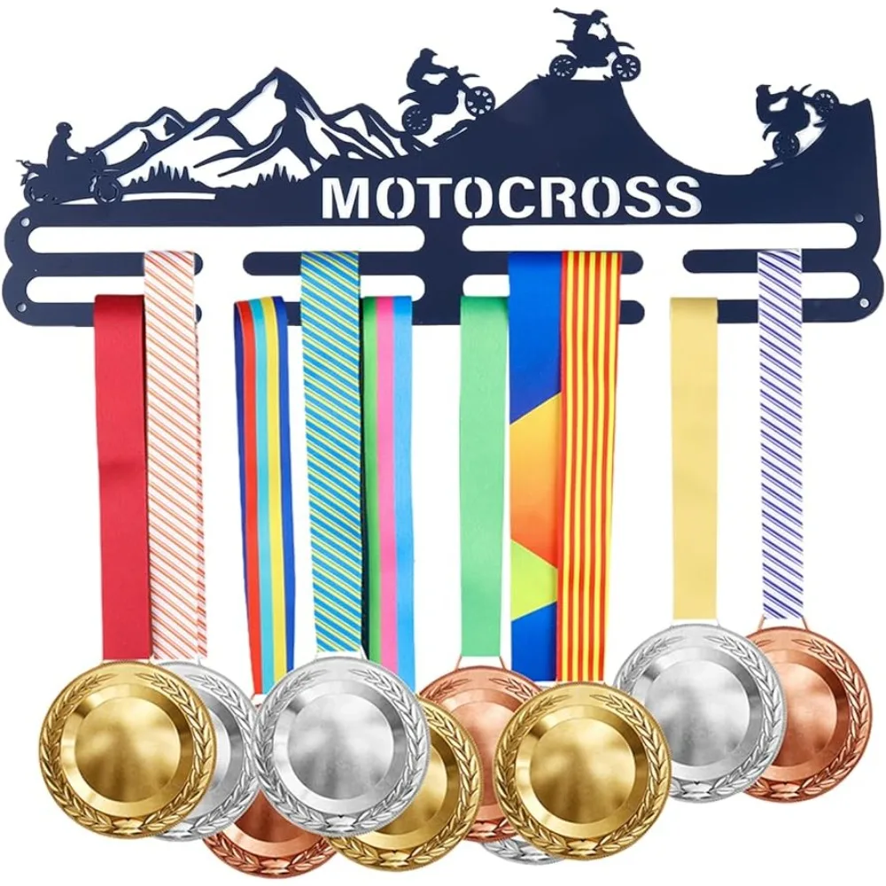Motocross Track Medal Hanger Display Mountain Bike 40+ Competition Medal Holder Frame Iron Dark Blue Medal Hook for Competition
Motocross Track Medal Hanger Display Mountain Bike 40+ Competition Medal Holder Frame Iron Dark Blue Medal Hook for Competition