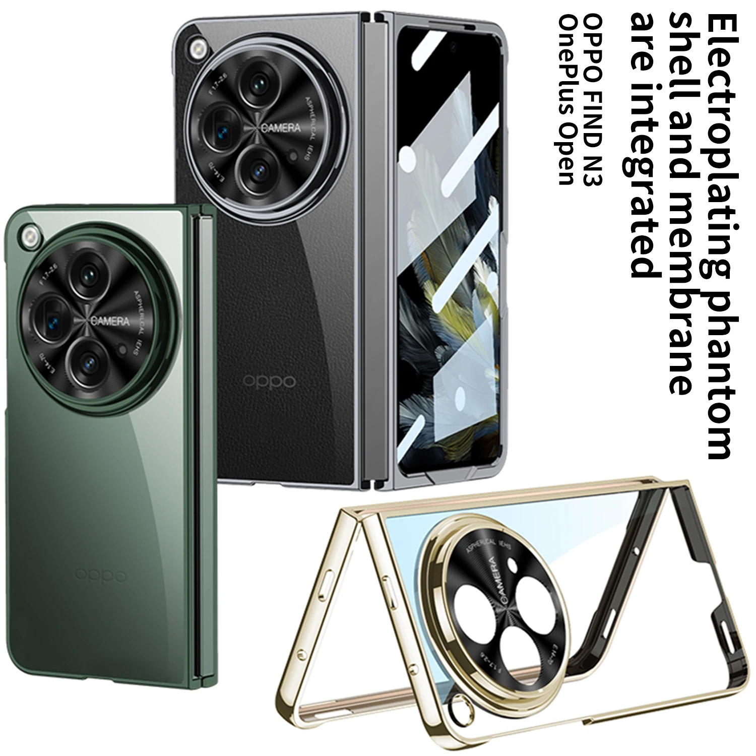 ACC- Cellphones cases for oppo find n3 for Oneplus Open phone cases electroplating phantom shell and membrane are integrated
ACC- Cellphones cases for oppo find n3 for Oneplus Open phone cases electroplating phantom shell and membrane are integrated