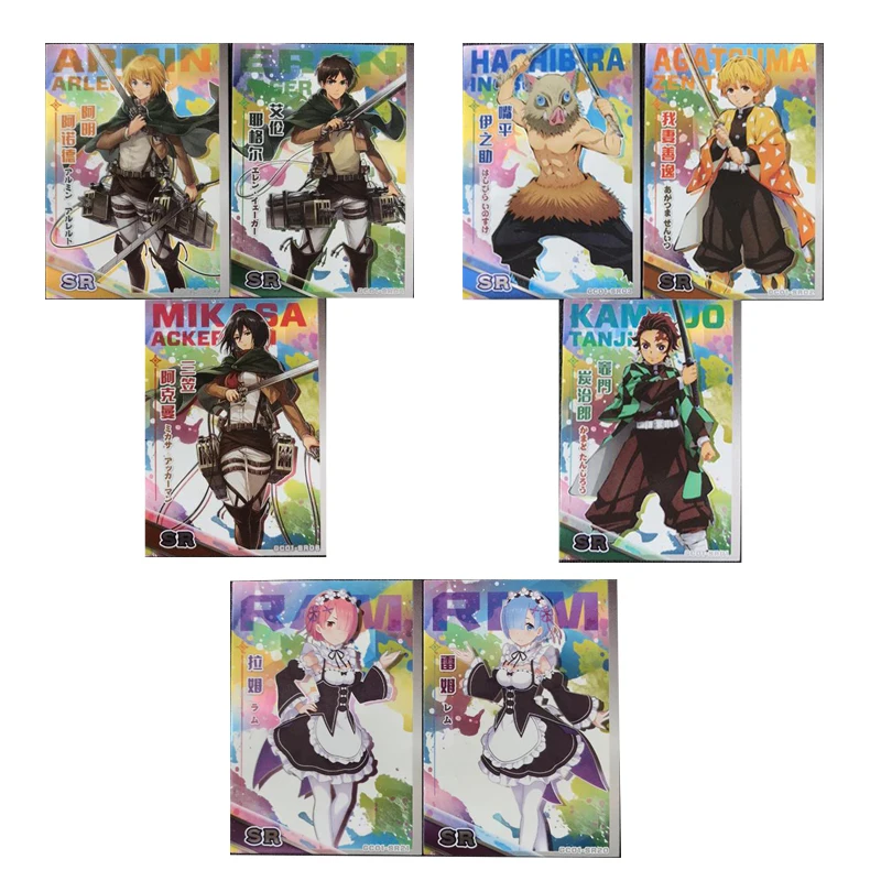 Anime Magic Comic Hashibira Inosuke Agatsuma Zenitsu Rem Sr Card Game Collection Rare Card Kids Toys Boys Birthday Present
Anime Magic Comic Hashibira Inosuke Agatsuma Zenitsu Rem Sr Card Game Collection Rare Card Kids Toys Boys Birthday Present