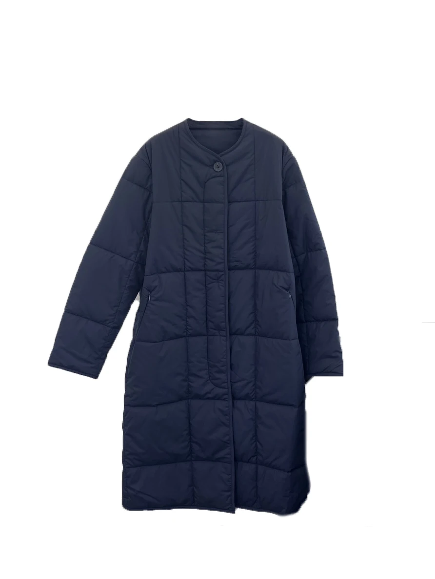 Round neck plaid long cotton jacket fashion casual simple and comfortable 2024 fall and winter new 1103
Round neck plaid long cotton jacket fashion casual simple and comfortable 2024 fall and winter new 1103