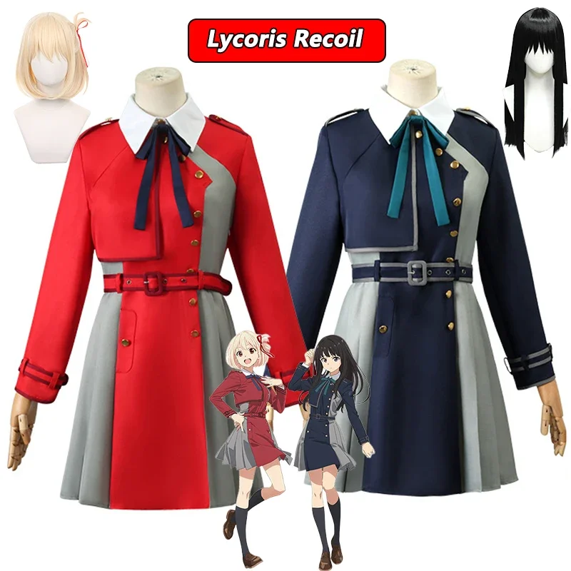 Takina Inoue Cosplay Anime Lycoris Recoil Nishikigi Chisato Cosplay Costume Dress Uniform Wig Halloween Costumes for Women Girls
Takina Inoue Cosplay Anime Lycoris Recoil Nishikigi Chisato Cosplay Costume Dress Uniform Wig Halloween Costumes for Women Girls