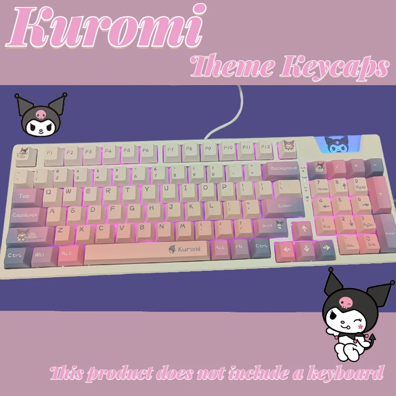 Sanrio Kawaii Kuromi аниме клавиши мультфильм Стиль PBT механическая клавиатура клавиши Симпатичные аксессуары для клавиатуры оригинальная высота
Sanrio Kawaii Kuromi аниме клавиши мультфильм Стиль PBT механическая клавиатура клавиши Симпатичные аксессуары для клавиатуры оригинальная высота