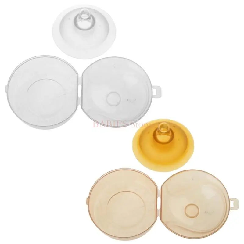 

C9GB Double Layer Silicone Nipple Protector Breastfeeding Mother Breast for Protectio