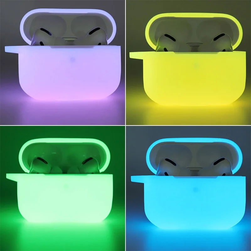 Luminous Silicone Case for Apple AirPods Pro Thickness Protective Shell for Air Pods Earphone Accessories with Rope
Luminous Silicone Case for Apple AirPods Pro Thickness Protective Shell for Air Pods Earphone Accessories with Rope