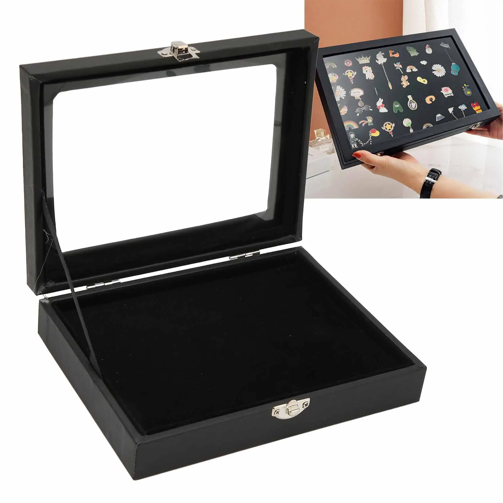 Pin Display Case Frame Brooch Medal Badge Storage Box Desktop Tray Organizer Jewelry Display Container Gifts Box Collection
Pin Display Case Frame Brooch Medal Badge Storage Box Desktop Tray Organizer Jewelry Display Container Gifts Box Collection