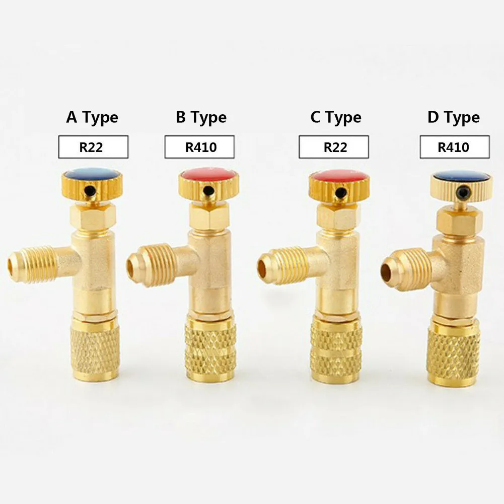 Air Conditioning Refrigerant1 Safety Valve R410A R22 1/4 " Refrigeration Charging Safety Liquid Adapter Hand Tool Parts
Air Conditioning Refrigerant1 Safety Valve R410A R22 1/4 " Refrigeration Charging Safety Liquid Adapter Hand Tool Parts