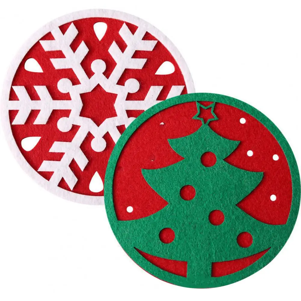 Coasters for Coffee Table Festive Felt Coasters Snowman Elk Snowflake Patterns for Christmas New Year's Home Party Table
Coasters for Coffee Table Festive Felt Coasters Snowman Elk Snowflake Patterns for Christmas New Year's Home Party Table