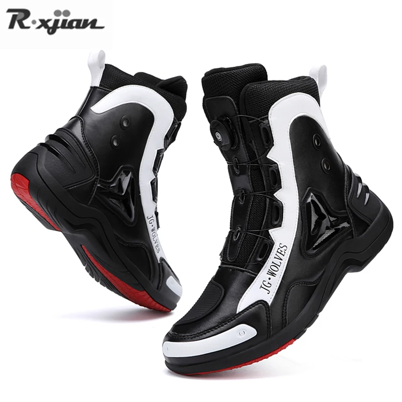 Professional Non-Slip Motorcycle Boots for Men, Cycling Shoes, Outdoor Training, Competition, Riding, High Top, Winter
Professional Non-Slip Motorcycle Boots for Men, Cycling Shoes, Outdoor Training, Competition, Riding, High Top, Winter