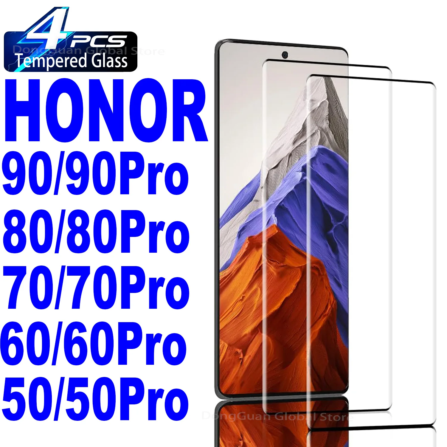 1/4Pcs Black Edge Tempered Glass For HONOR 50 60 70 80 90 Pro 3D Curved Screen Protector Glass Film
1/4Pcs Black Edge Tempered Glass For HONOR 50 60 70 80 90 Pro 3D Curved Screen Protector Glass Film