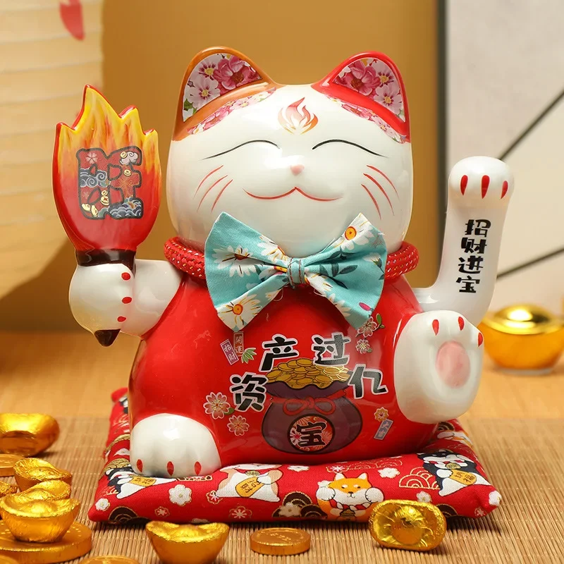 Decor Shui Maneki Lucky Cat Accessories Neko Waving Ceramic Fortune Hand Feng 7.5inch Home Room Statue
Decor Shui Maneki Lucky Cat Accessories Neko Waving Ceramic Fortune Hand Feng 7.5inch Home Room Statue
