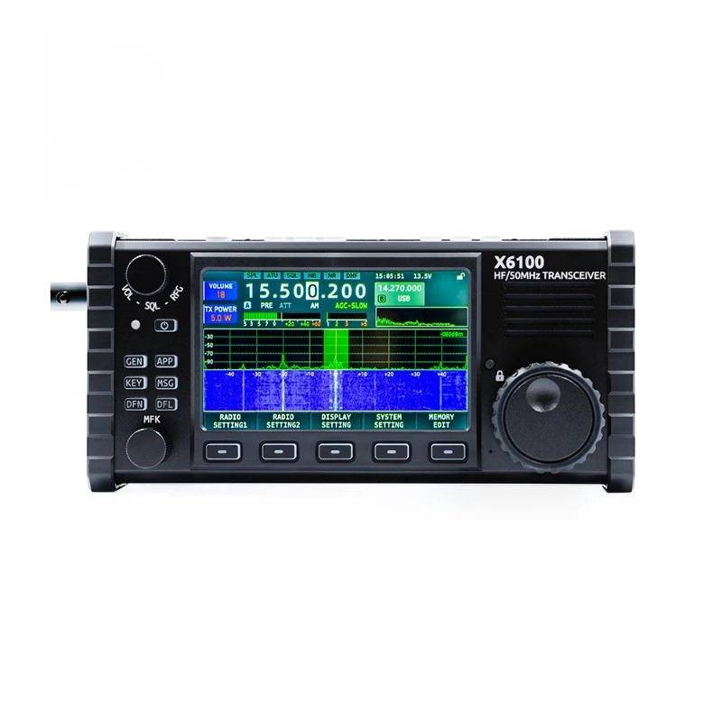 Latest XIEGU X6100 50MHz HF Transceiver All Mode Transceiver Portable SDR Transceiver With Antenna Tuner
Latest XIEGU X6100 50MHz HF Transceiver All Mode Transceiver Portable SDR Transceiver With Antenna Tuner