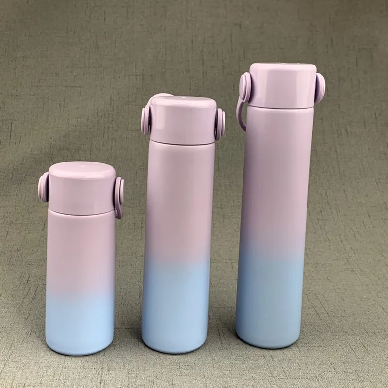 201/303/357ml tumbler mini portable vacuum flask gradient color fashion stainless steel vacuum water cup gift cup 
201/303/357ml tumbler mini portable vacuum flask gradient color fashion stainless steel vacuum water cup gift cup