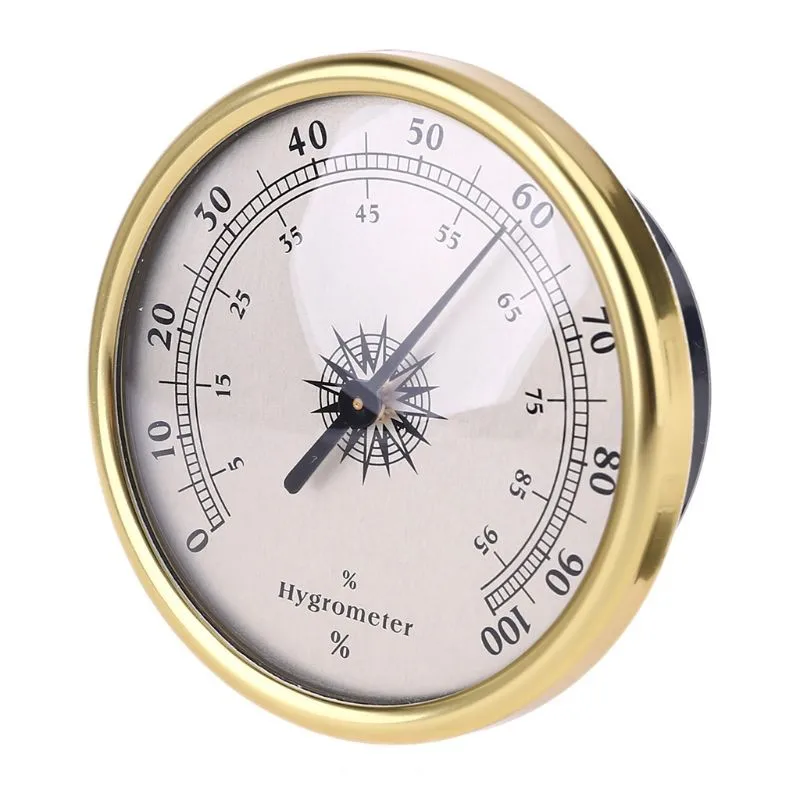 Durable Gold 0~100%(RH) Humidity Hygrometer Meter 72*34mm PE Elastic Adopts Aluminum alloy Indoor Outdoor Round
Durable Gold 0~100%(RH) Humidity Hygrometer Meter 72*34mm PE Elastic Adopts Aluminum alloy Indoor Outdoor Round