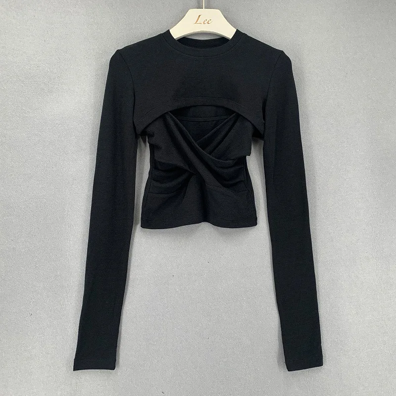 Jacket Women T-shirt Suit Cross-wrapped Fashionable Navel New No Elasticity Polyester Pullover Retro Sexy Short
Jacket Women T-shirt Suit Cross-wrapped Fashionable Navel New No Elasticity Polyester Pullover Retro Sexy Short