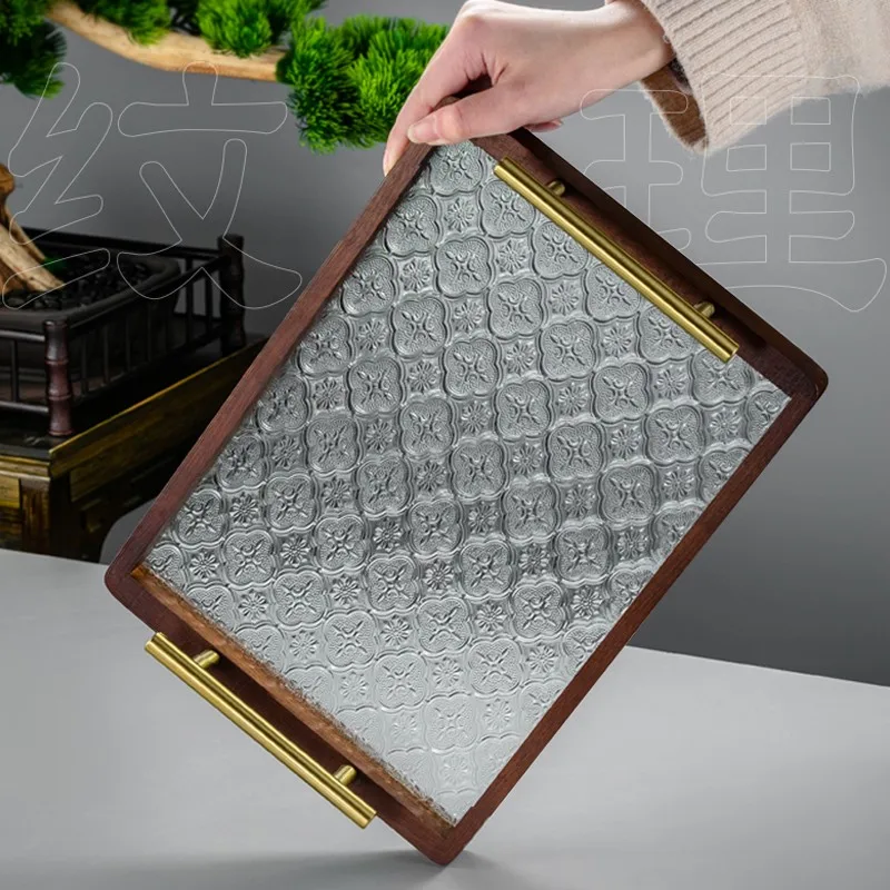 Поднос для сервировки завтрака, прозрачные Роскошные сервировочные тарелки с ручкой, ретро подносы, тарелка для чая, тарелка для фруктов, чаша, китайский домашний декор
Поднос для сервировки завтрака, прозрачные Роскошные сервировочные тарелки с ручкой, ретро подносы, тарелка для чая, тарелка для фруктов, чаша, китайский домашний декор