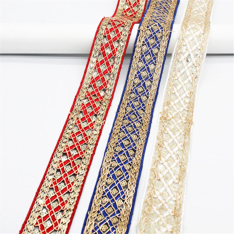 4 CM Wide Chinese Style Multicolor Diamond Embroidery Sequin Lace Diy Clothing Collar Webbing Bar Code Accessories
4 CM Wide Chinese Style Multicolor Diamond Embroidery Sequin Lace Diy Clothing Collar Webbing Bar Code Accessories