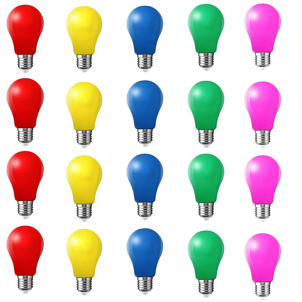 20Pcs Colored LED Bulbs Pear Shape 3W E27 Mixed Outdoor KTV Hotel Decoration 45*85MM Outdoor 33 Light Source
20Pcs Colored LED Bulbs Pear Shape 3W E27 Mixed Outdoor KTV Hotel Decoration 45*85MM Outdoor 33 Light Source