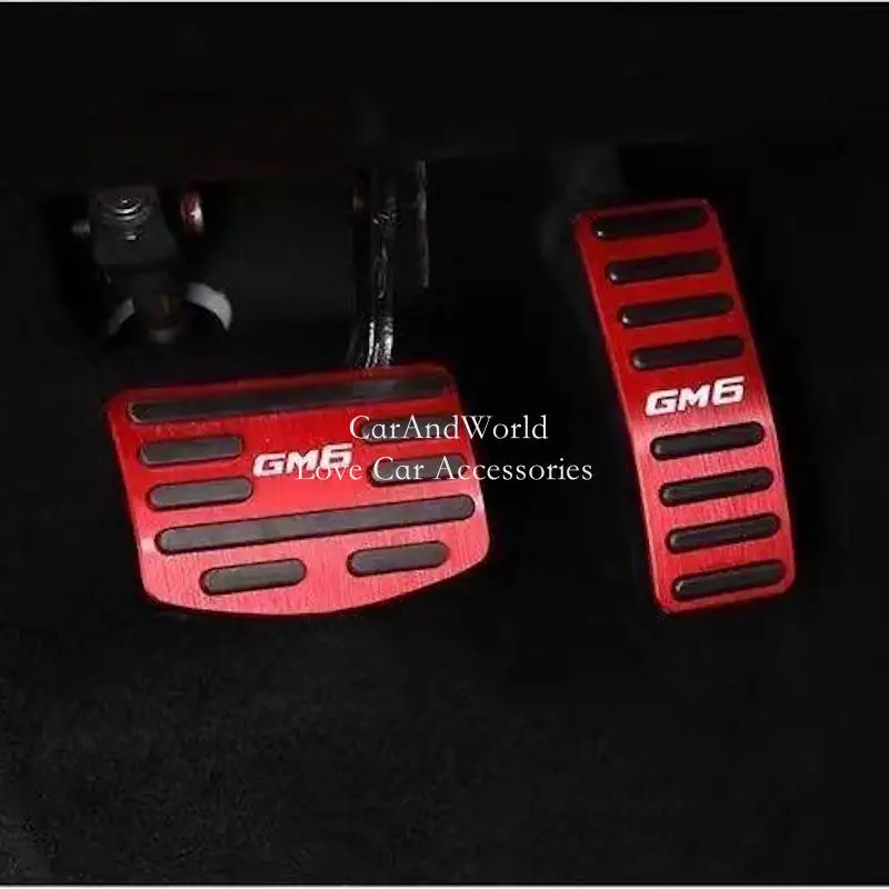 Aluminium Alloy Car AT Foot Rest Pedals Accelerator Gas Pedal Brake Cover Non-slip Protect Pads For GAC GM6 2019-2022
Aluminium Alloy Car AT Foot Rest Pedals Accelerator Gas Pedal Brake Cover Non-slip Protect Pads For GAC GM6 2019-2022
