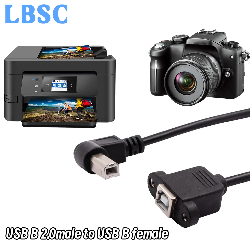USB B Male to USB 2.0 B Female Printer Panel usb Mini usb Type-cmale Extension Cable Mount to Micro Screw Hole Connector Degree
USB B Male to USB 2.0 B Female Printer Panel usb Mini usb Type-cmale Extension Cable Mount to Micro Screw Hole Connector Degree